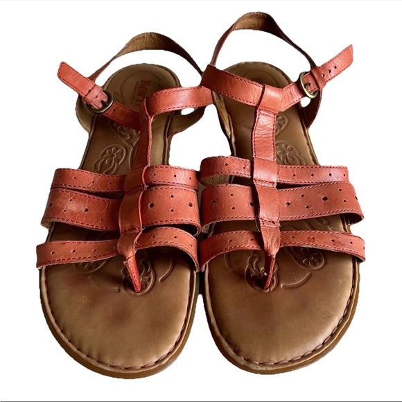 Born Women’s Sandals Size 10M | Strappy Leather, Open Toe, Chic + Comfy - Picture 8 of 13